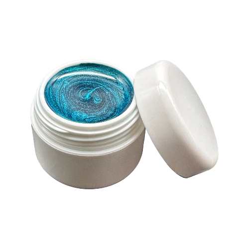 Preview: #581 Dunkel Karibikgrün Metallic| Premium Farbgel